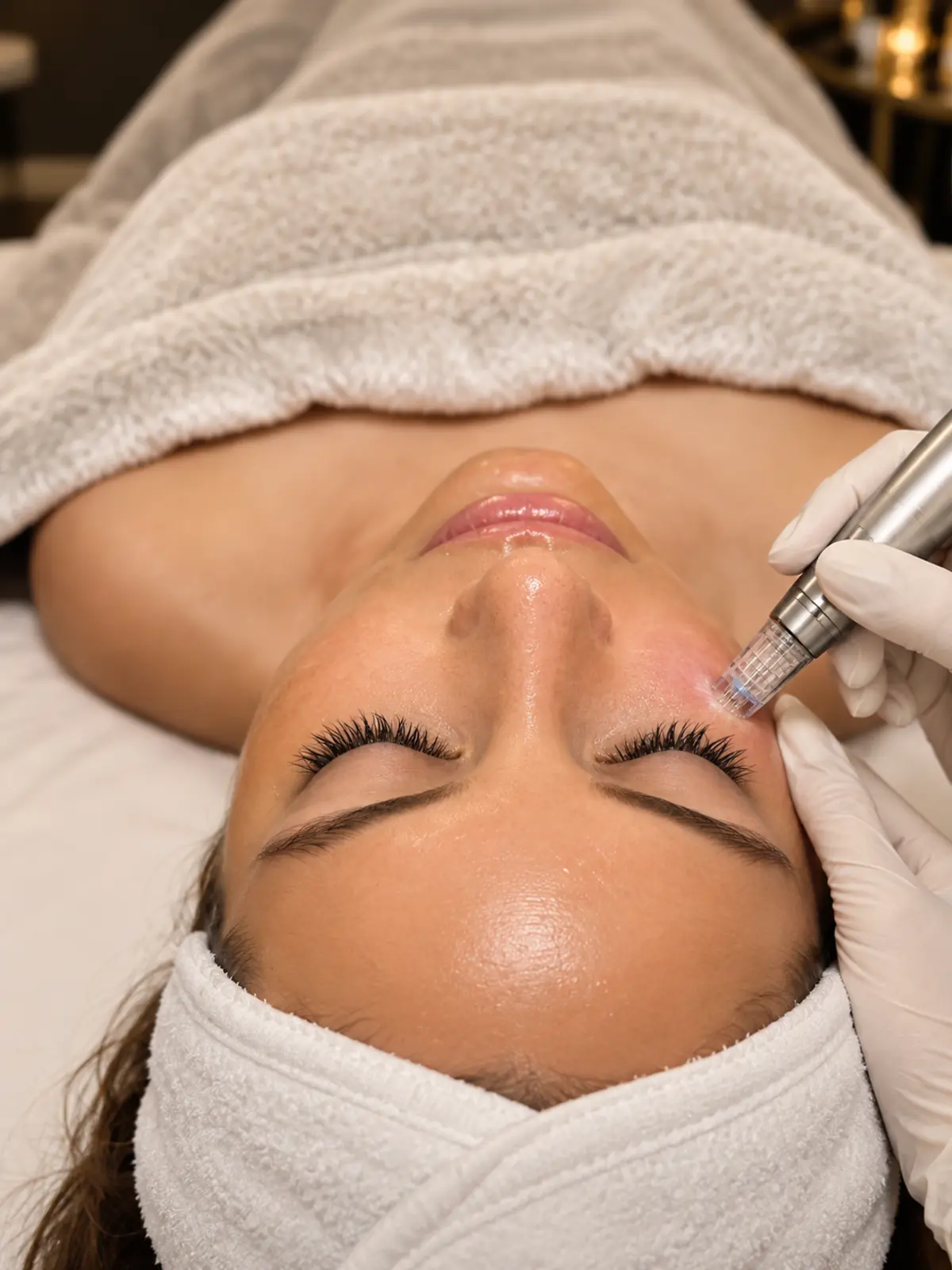 Microchanneling being performed at Skin9 Studio in Oakville